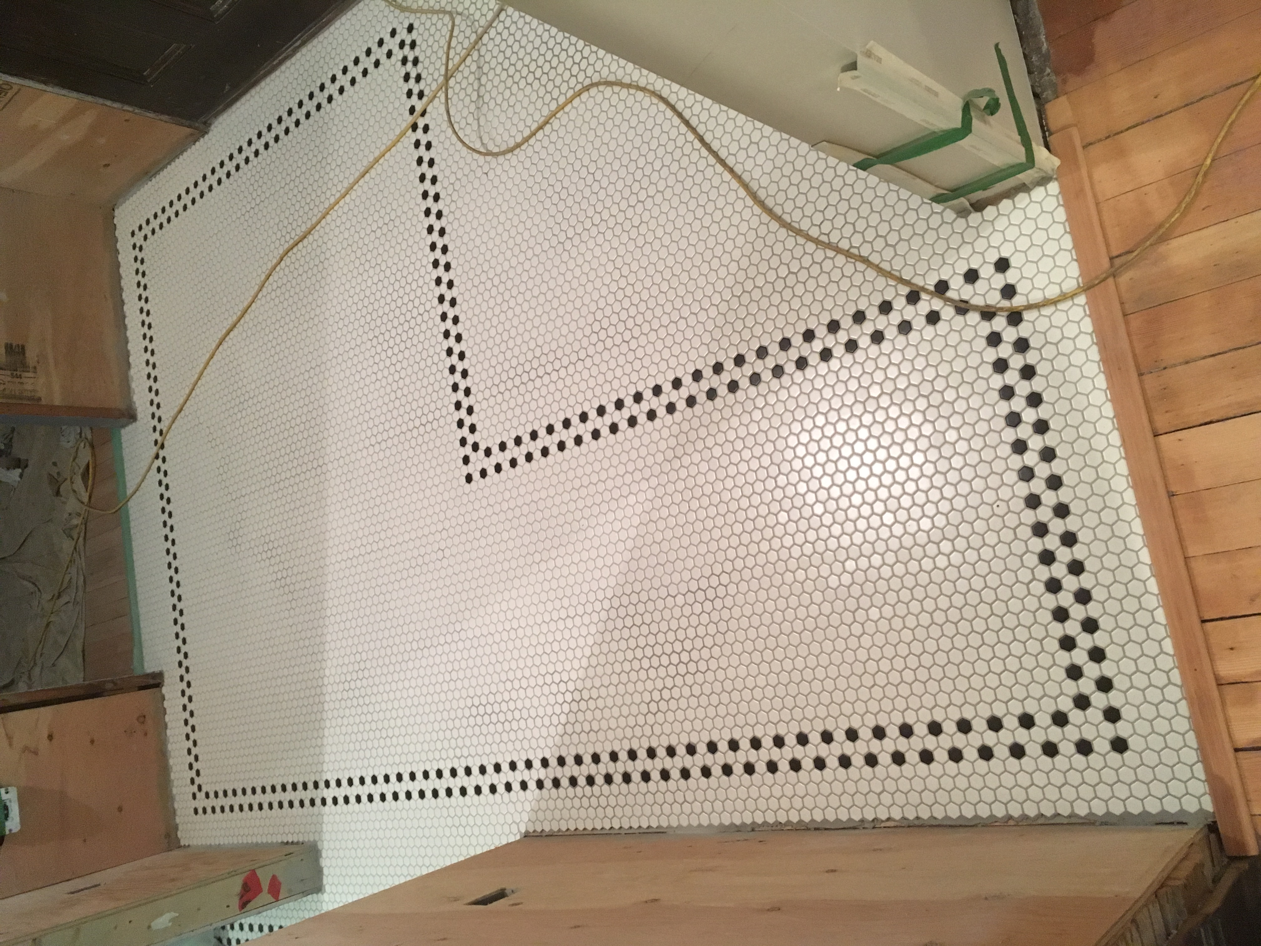 Professional tile installation