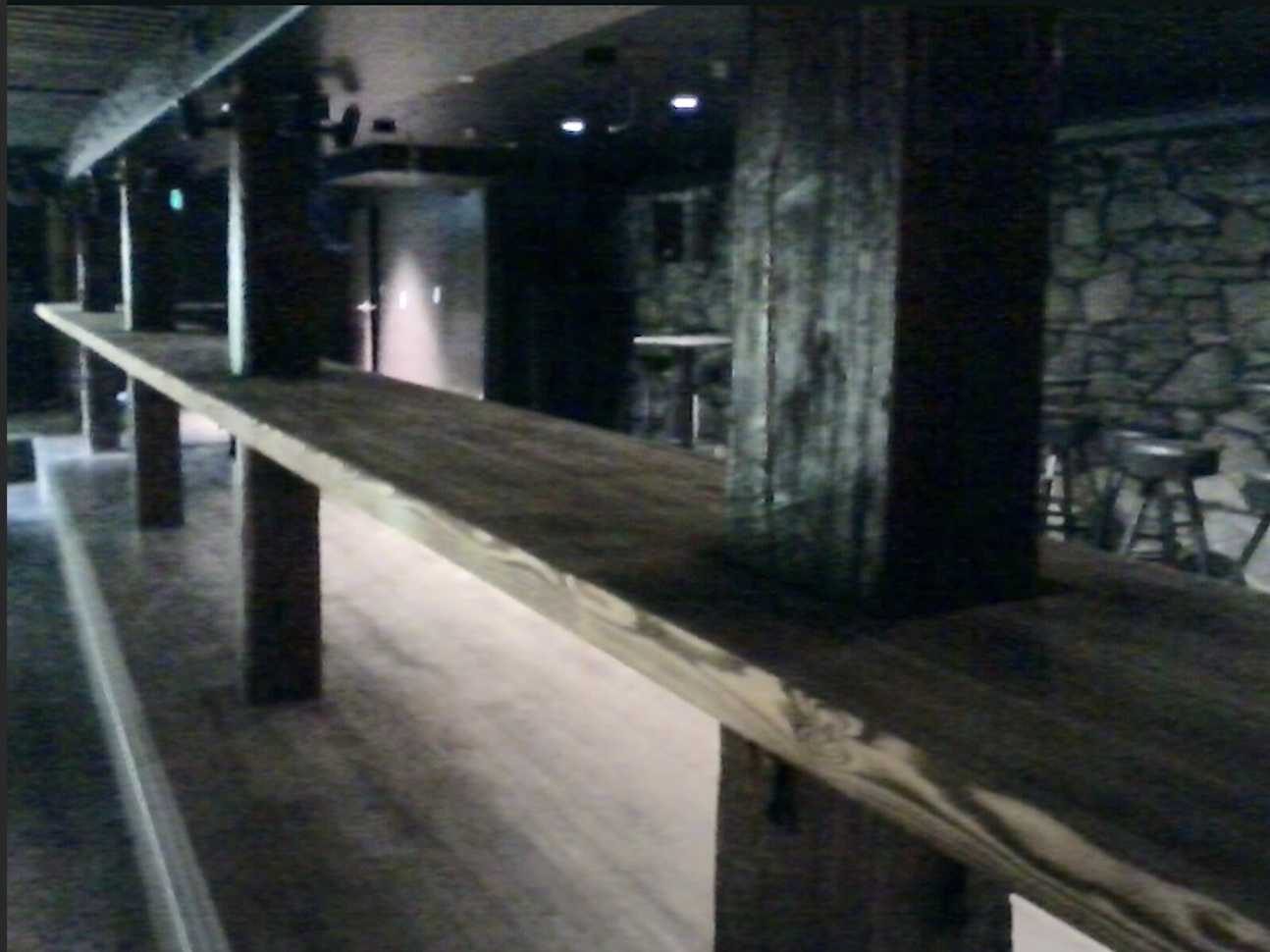 Finished basement living area